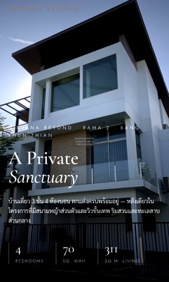Houses for sale Bangkok : For Sale House , Nirvana Beyond Rama 2 , nice view , high floor , corner unit , wide frontage , newly renovated , Samae Dam , Bang Khun Thian , Bangkok , CX-167775 ✅ Live chat with us ADD LINE @connexproperty ✅