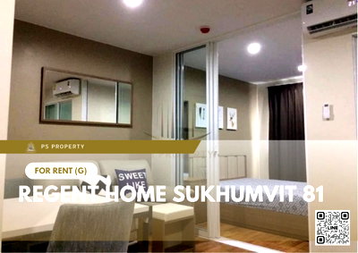คอนโดให้เช่า : ให้เช่า 📍 Regent Home Sukhumvit 81 📍 ใกล้ BTS อ่อนนุช เฟอร์นิเจอร์ และ เครื่องใช้ไฟฟ้าครบ 