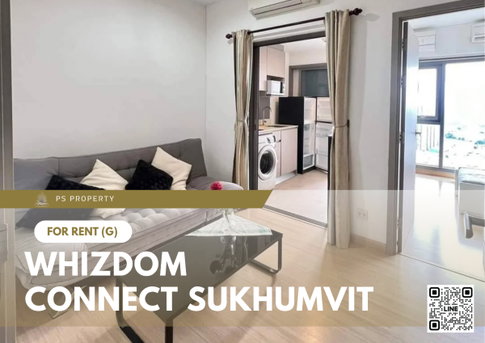 For rent 📍Whizdom Connect Sukhumvit 📍 complete furniture and electrical appliances, near BTS Punnawithi.(FR)