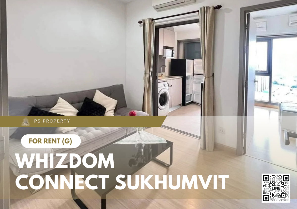 รูป ให้เช่า 📍Whizdom Connect Sukhumvit 📍 เฟอร์นิเจอร์ และ เครื่องใช้ไฟฟ้าครบ ใกล้ BTS ปุณณวิถี (FR) - รูปที่ 1/8