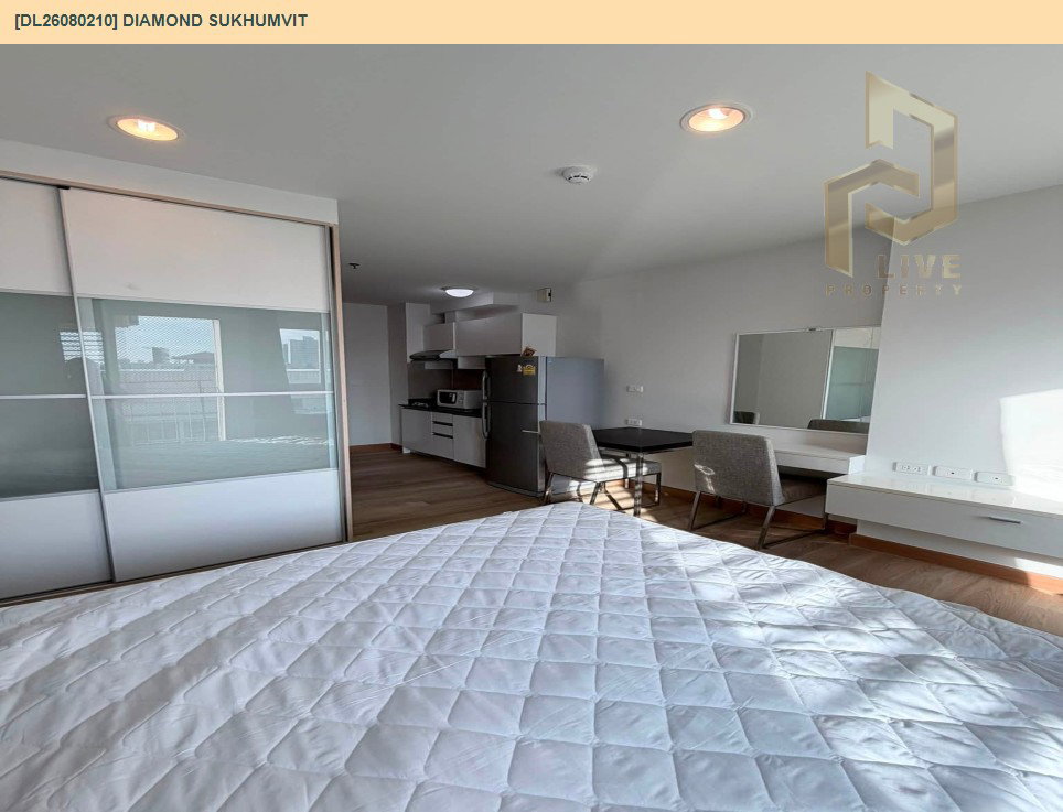 รูป DL26080210 ให้เช่าคอนโด ไดมอนด์ สุขุมวิท (Diamond Sukhumvit) ใกล้ BTS อ่อนนุช พร้อมเข้าอยู่ โทรด่วน 0653619502 LineID @952jdxxk - รูปที่ 5/6