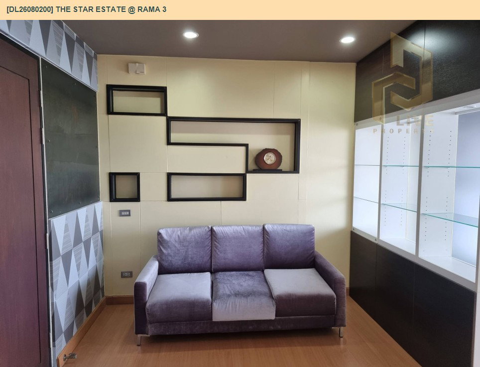รูป DL26080200 ให้เช่าคอนโด เดอะ สตาร์ เอสเตท แอท พระราม 3 (The Star Estate @ Rama 3) ใกล้ BRT วัดปริวาส พร้อมเข้าอยู่ โทรด่วน 0653619502 LineID @952jdxxk - รูปที่ 3/12