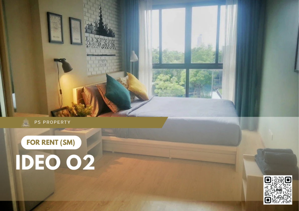 รูป ให้เช่า 🔺 IDEO O2 🔺 ใกล้ BTS บางนา เฟอร์นิเจอร์ และ เครื่องใช้ไฟฟ้าครบ - รูปที่ 1/11