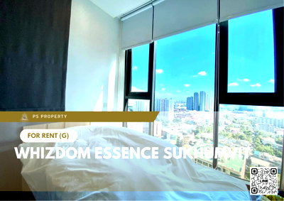 คอนโดให้เช่า : ให้เช่า ✨ Whizdom Essence Sukhumvit ✨ เฟอร์นิเจอร์ เครื่องใช้ไฟฟ้าครบ ใกล้ BTS ปุณณวิถี