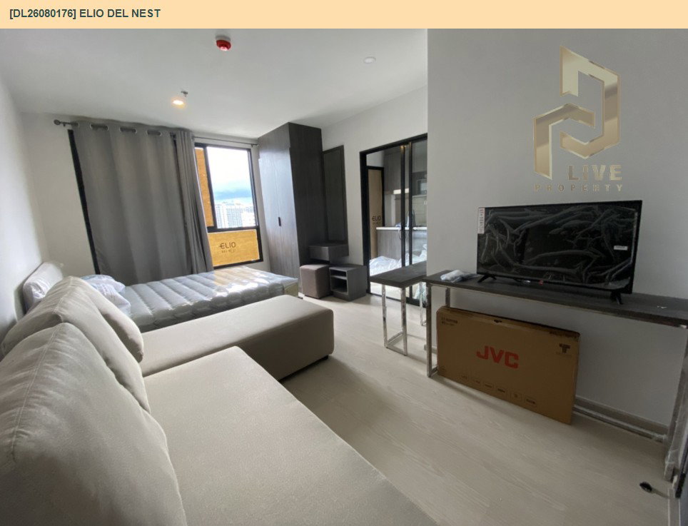 รูป DL26080176 ให้เช่าคอนโด เอลลิโอ เดล เนสท์ (Elio Del Nest) ใกล้ BTS อุดมสุข พร้อมเข้าอยู่ โทรด่วน 0653619502 LineID @952jdxxk - รูปที่ 6/10