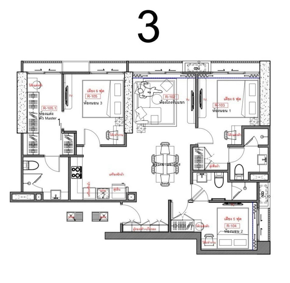 picture 21st-Floor 3-BR At Noble State 39 Near BTS Phrom Phong (ID 2872517) - 8/17