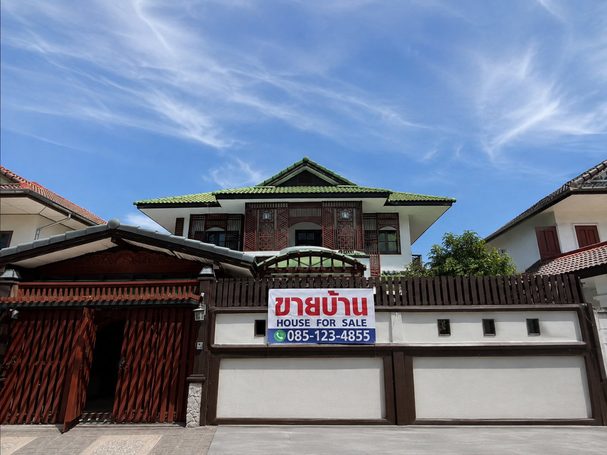 รูป ขายบ้านเดี่ยว 2 ชั้น 4 ห้องนอน 3 ห้องน้ำ หมู่บ้านเกศรี 2 ซอยรามคำแหง 124 สะพานสูง ตกแต่งไม้สักและไม้หายาก ใช้สอย 320 ตร.ม. ใกล้ MRT สัมมากร สายสีส้ม - รูปที่ 1/31
