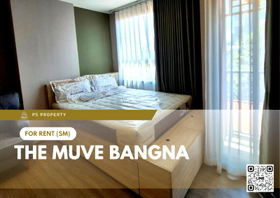 Condos for rent : For rent 🔥 The muve bangna 🔥 Fully furnished and equipped, near BTS Bangna