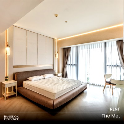 คอนโดให้เช่า : เช่าคอนโด 🌇 The Met Sathorn 3นอน 227.63ตร.ม. 130k 💎 ห้องสวยกว้าง โทนอบอุ่น 