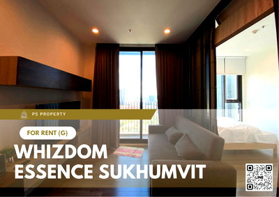 คอนโดให้เช่า : ให้เช่า 🔥 Whizdom Essence Sukhumvit 🔥 2 ห้องนอน 2 ห้องน้ำ เฟอร์นิเจอร์ และ เครื่องใช้ไฟฟ้าครบ 