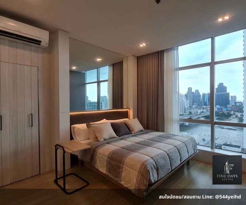 picture 🔥 FD-084081 | CORNER UNIT WITH CHAO PHRAYA RIVER VIEW  🏢 Baan Sathorn Chaophraya 🌊 Beautiful panoramic Chao Phraya River view - 6/8