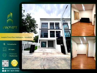 Houses for rent Tesco Lotus Srinakarindra : KL05368 - Lumpini Town Place Sukhumvit - Srinakarin : Sukhumvit