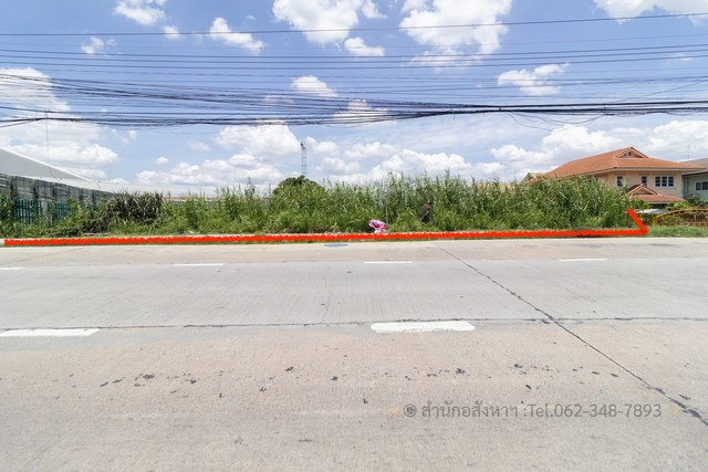รูป ขายที่ดินติวานนท์ 201 ตร.ว. ทำเลทองติดถนนใหญ่ หน้ากว้าง 35 ม. เหมาะทำสำนักงาน/EV Charger/โชว์รูม - รูปที่ 3/8