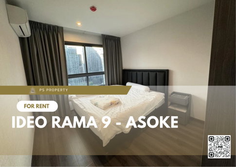 For rent 📌 IDEO Rama 9 - Asoke 📌 2 bedrooms, 2 bathrooms, furniture, complete electrical appliances.