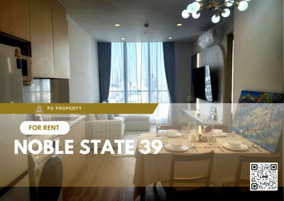 คอนโดให้เช่า : ให้เช่า ✨ NOBLE STATE 39 ✨ ใกล้ BTS พร้อมพงษ์ เฟอร์นิเจอร์ และ เครื่องใช้ไฟฟ้าครบ 