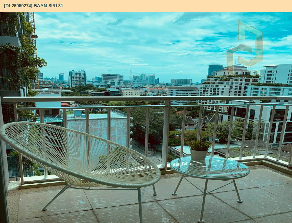 รูป DL26080274 ให้เช่าคอนโด บ้าน สิริ เธอร์ตี้ วัน (Baan Siri 31) ใกล้ BTS พร้อมพงษ์ พร้อมเข้าอยู่ โทรด่วน 0638692663 LineID @952jdxxk - รูปที่ 19/21