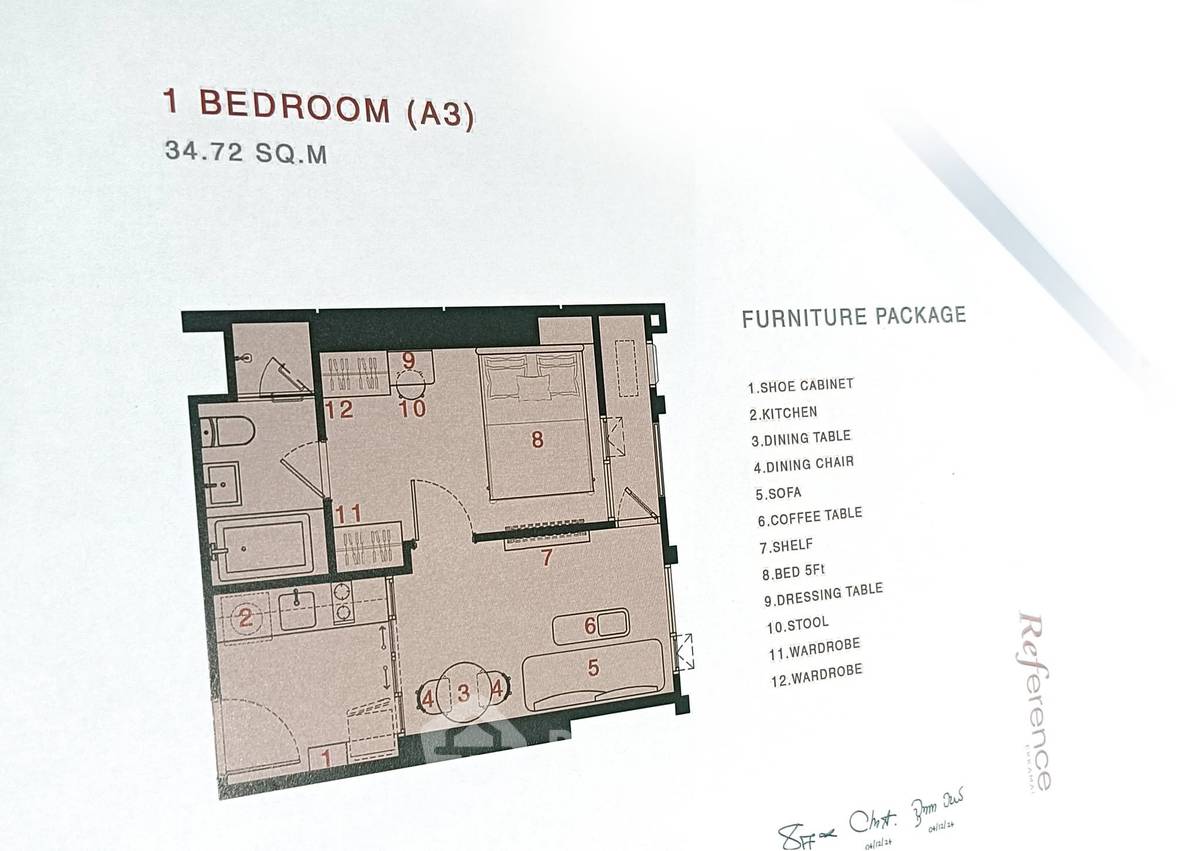 picture 18th-Floor 1-BR For Sale At Reference Ekkamai Near BTS Ekkamai (ID 3168498) - 9/12