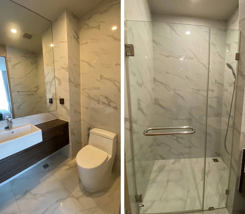 รูป Call : 097-926-4469 Condo Noble BE19 ใกล้ BTS อโศก 52.07 ตารางเมตร 2 นอน 2 น้ำ ทิศเหนือ ชั้น19 (เฉพาะชั้นนี้ มีสวนส่วนตัว) เพิ่งตกแต่งเสร็จ พร้อมอยู่ - รูปที่ 9/14