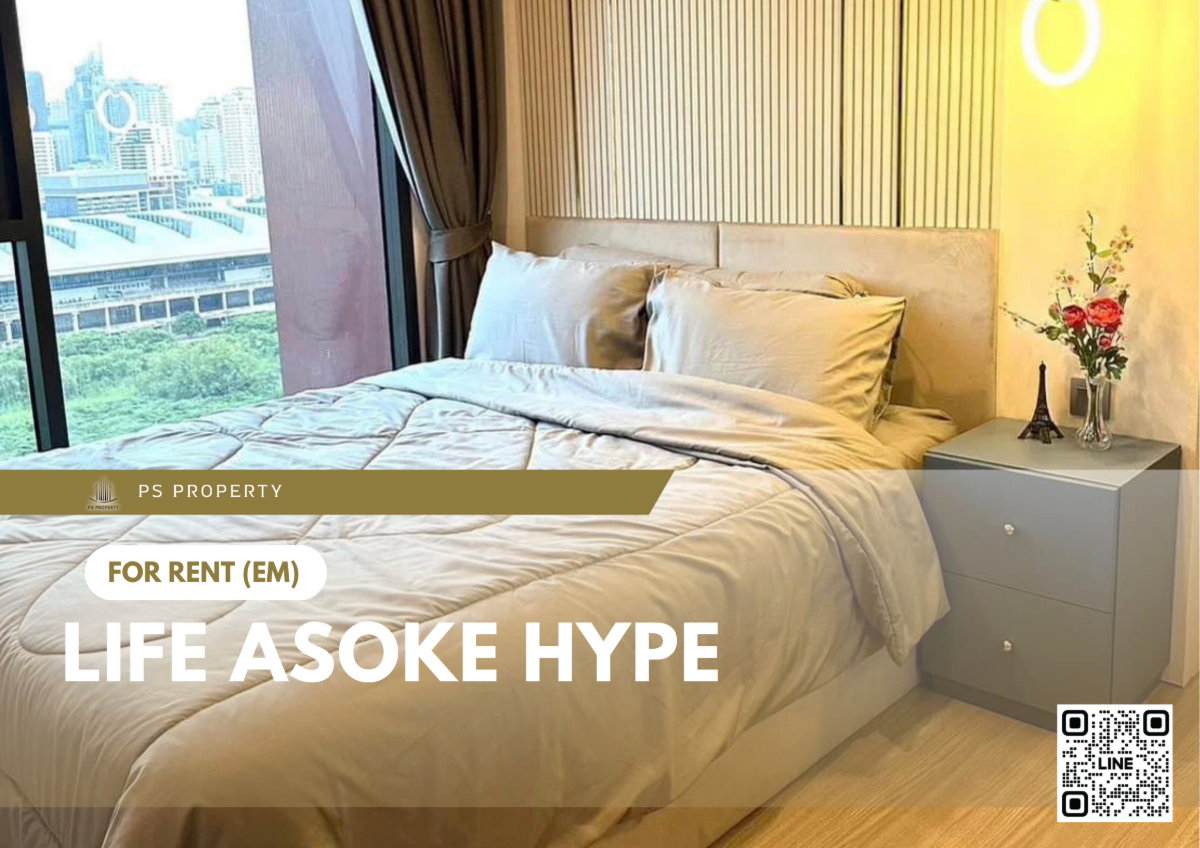รูป ให้เช่า 🦋Life Asoke Hype🦋 ONE BEDROOM PLUS ห้องสวย บิ้วอินเฟอร์ครบ วิวสวน ส่วนกลางจัดเต็ม 🚆ใกล้ MRT และ APL - รูปที่ 1/9
