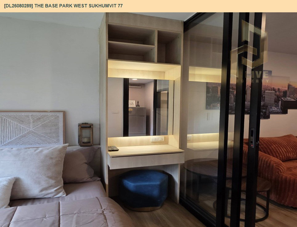 รูป DL26080289 ให้เช่าคอนโด เดอะ เบส พาร์ค เวสต์ สุขุมวิท 77 (The Base Park West Sukhumvit 77) ใกล้ BTS อ่อนนุช พร้อมเข้าอยู่ โทรด่วน 0638692663 LineID @952jdxxk - รูปที่ 4/21