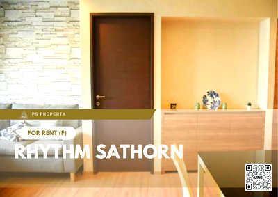 คอนโดให้เช่า : ให้เช่าคอนโด 🔥Rhythm Sathorn🔥 2 ห้องนอน บิ้วอิน วิวดี เฟอร์ครบพร้อมเครื่องใช้ไฟฟ้า 🚝BTS สะพานตากสิน 250 เมตร