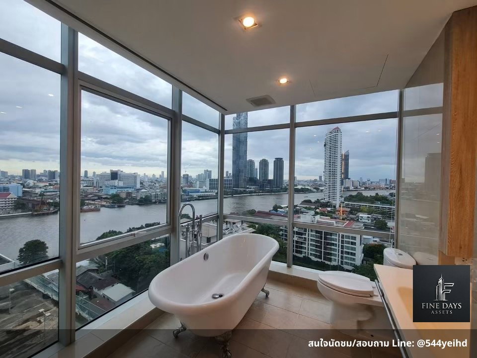 picture 🔥 FD-084081 | CORNER UNIT WITH CHAO PHRAYA RIVER VIEW  🏢 Baan Sathorn Chaophraya 🌊 Beautiful panoramic Chao Phraya River view - 1/8
