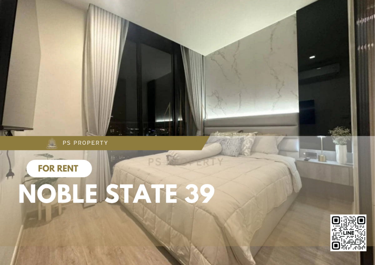 picture For rent 📍 NOBLE STATE 39 📍 near BTS Phrom Phong, complete with furniture and electrical appliances. - 1/11