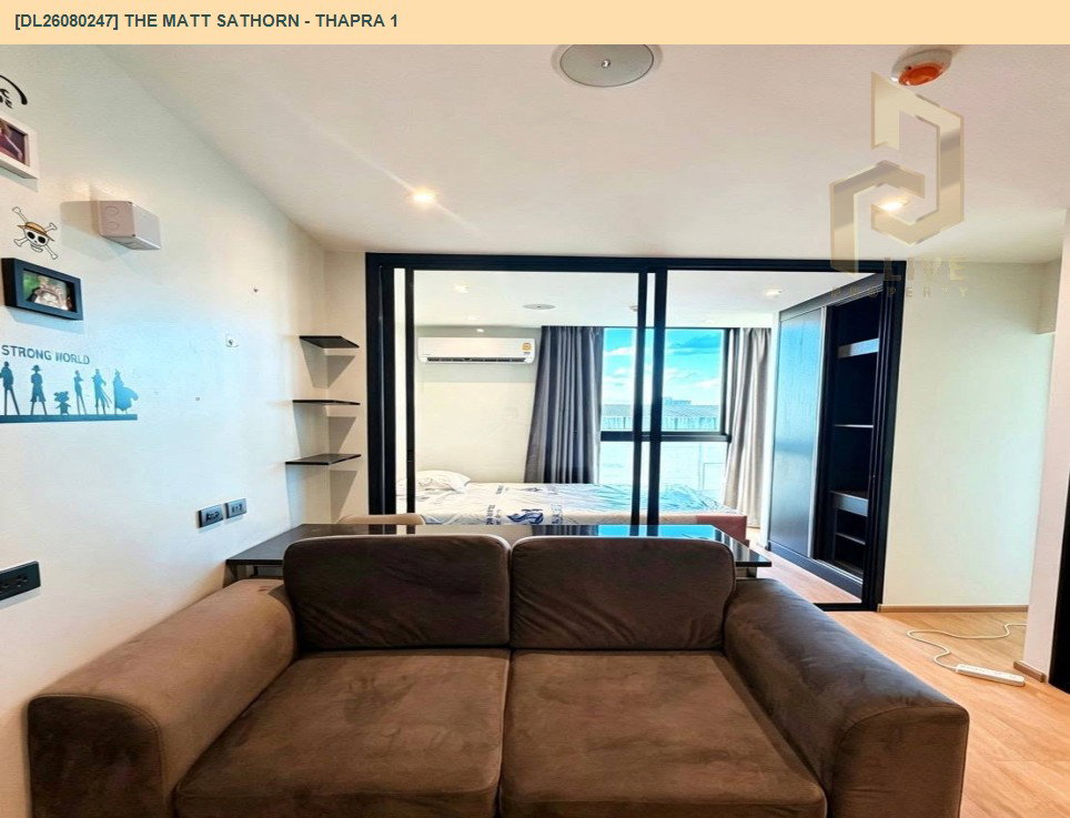 รูป DL26080247 ขายคอนโด เดอะ แมทท์ สาทร - ท่าพระ 1 (The Matt Sathorn - Thapra 1) ใกล้ BTS ตลาดพลู พร้อมเข้าอยู่ โทรด่วน 0653619502 LineID @952jdxxk - รูปที่ 4/11