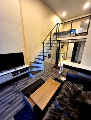 Condos for rent : Knightsbridge Space Rama 9 | 26th Floor | Duplex, 35 sq.m. | Lowest-Priced Unit in the Project | LINE: @081mrzsz