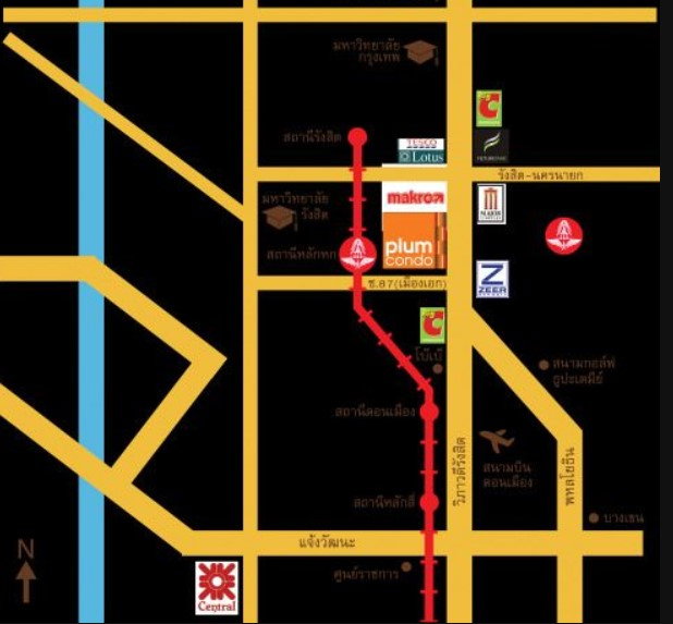 รูป  คอนโด พลัม พหลโยธิน 89 Plum Condo หน้าเมืองเอก ห้องสตูดิโอ เฟส1 ตีกB ชั้น4 ห้องขนาด 28.50 ตรม.  - รูปที่ 7/9