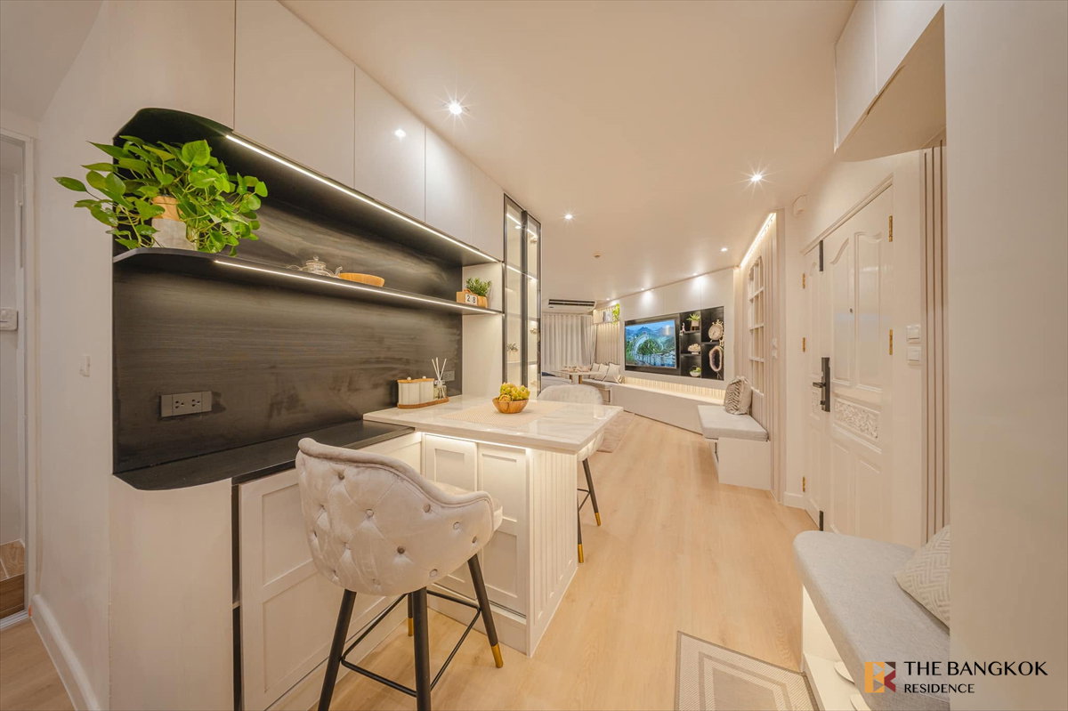 รูป เช่าคอนโด⭐Fortune Condo Town 2นอน 86ตร.ม. 55k ✨ รีโนเวทใหม่สวยมาก   - รูปที่ 3/10