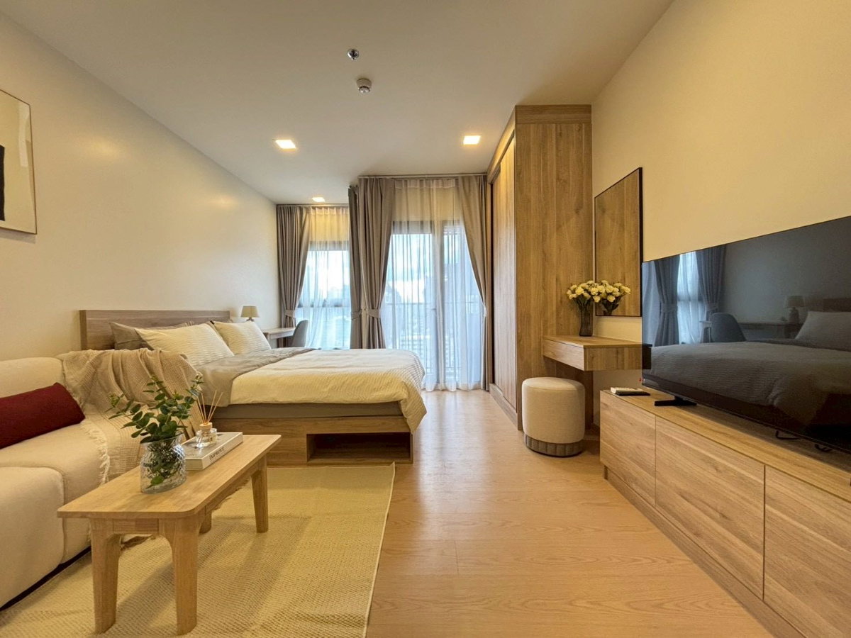 รูป เดอะ เบส เออเบิร์น พระราม 9 | ชั้นสูง ชั้น 16 สไตล์โมเดิร์น 1 ห้องนอน ในพระราม 9 CBD 17,000 บาท / เดือน - รูปที่ 5/9