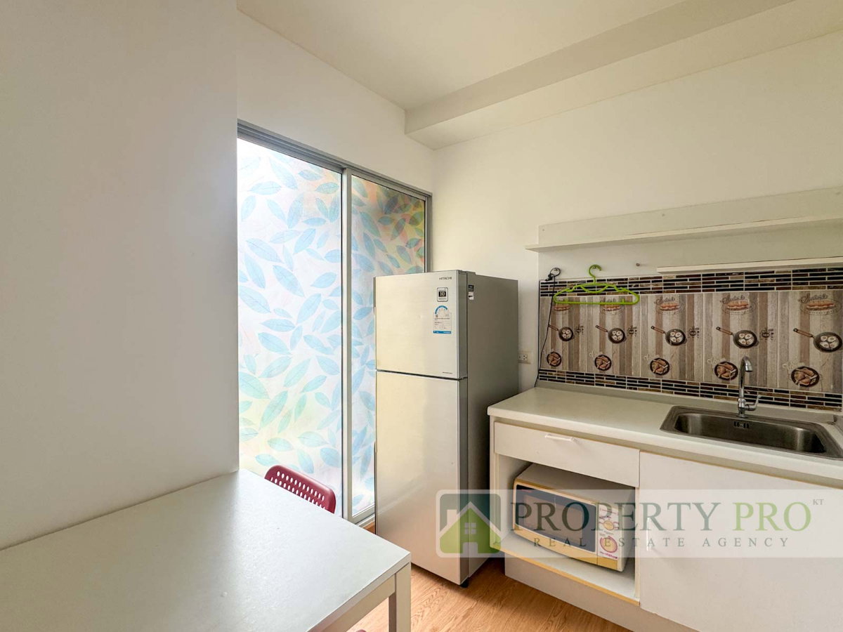 รูป ให้เช่า คอนโด Plum Condo Park Rangsit เฟส 1 แบบ 1 นอน 1 น้ำ 22 ตรม วิวสระ สภาพใหม่ พร้อมอยู่ ใกล้ พหลโยธิน คลองหลวง ม.กรุงเทพ : KT26R-022 - รูปที่ 6/7