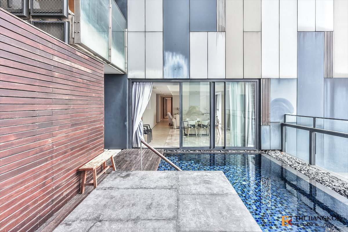 picture Rental Condo 🌇 The Met Sathorn, 3BR 227.63 sq.m. 130K 💎 Beautiful Spacious Unit with Warm-Toned Interiors  - 9/13