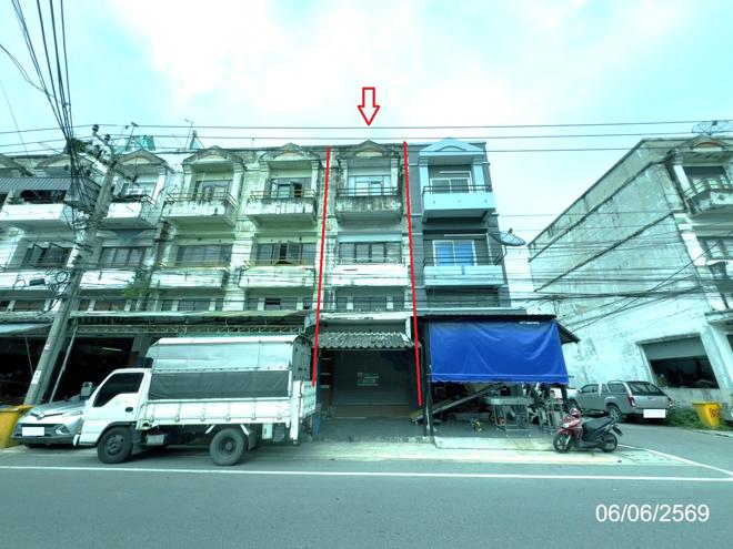 ขายอาคารพาณิชย์ : อาคารพาณิชย์ 16 ตร.วา บางพลีพัฒนา บางพลี สมุทรปราการ 1.4M
