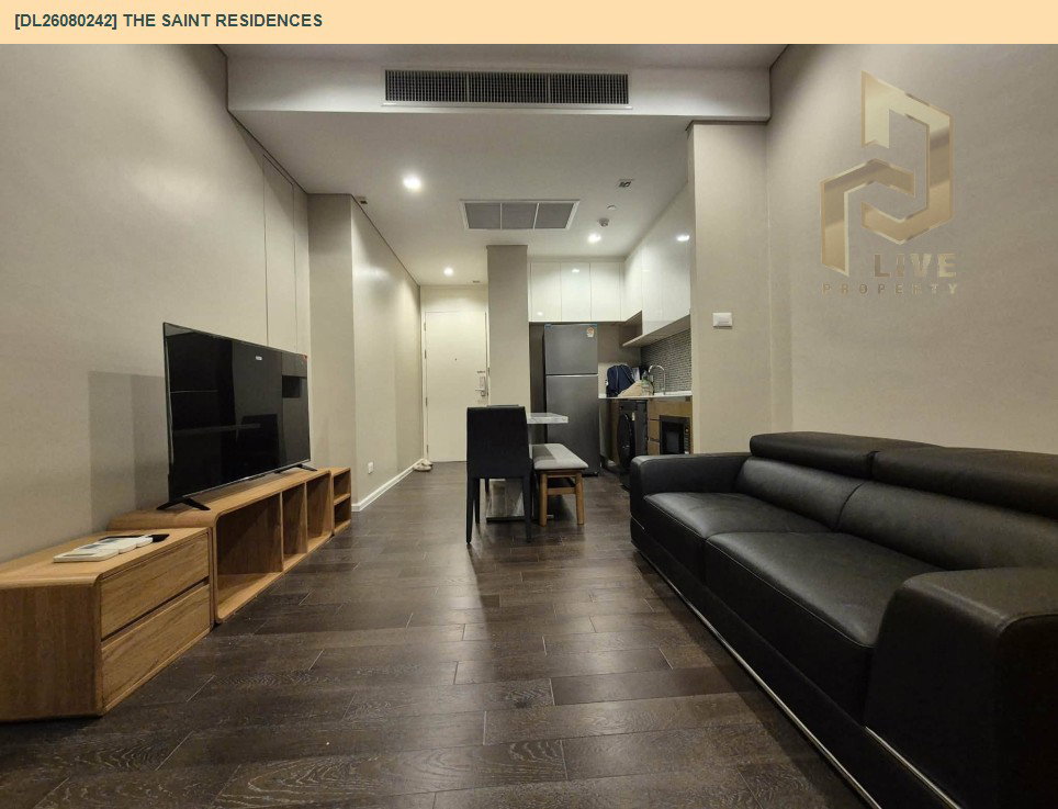 รูป DL26080242 ให้เช่าคอนโด เดอะ เซนต์ เรสซิเดนซ์ (The Saint Residences) ใกล้ MRT พหลโยธิน พร้อมเข้าอยู่ โทรด่วน 0638692663 LineID @952jdxxk - รูปที่ 2/8