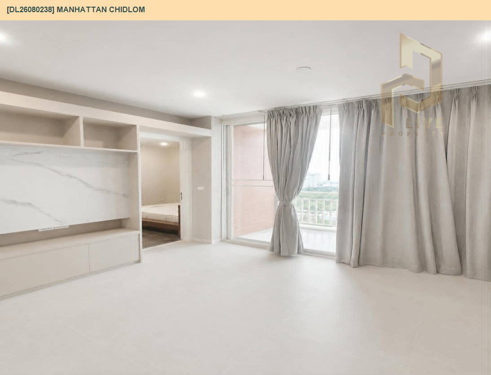 รูป DL26080238 ให้เช่าคอนโด แมนฮัตตัน ชิดลม (Manhattan Chidlom) ใกล้ BTS ชิดลม พร้อมเข้าอยู่ โทรด่วน 0614453194 LineID @952jdxxk - รูปที่ 6/8