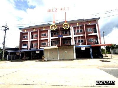 อาคารพาณิชย์ 58.1 ตร.วา ไพรบึง ศรีสะเกษ 6.5M