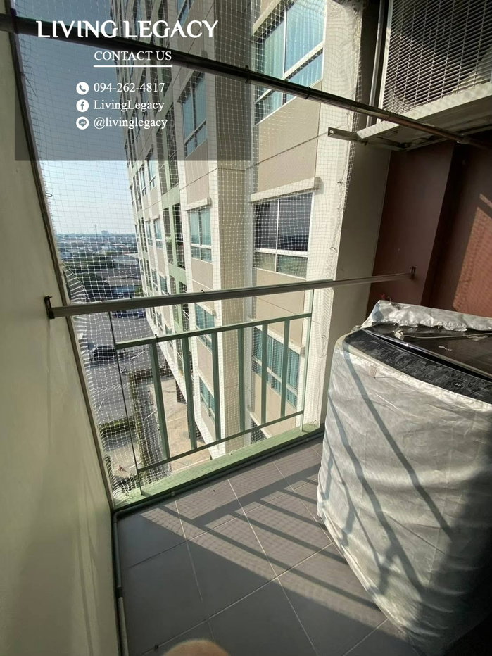 รูป TJE6A8 เช่าด่วน คอนโด Lumpini Place Srinakarin - Huamark Station 26 ตร.ม. | ชั้น 8 | 1 ห้องนอน | 1 ห้องน้ำ 7,500 บาท/เดือน line id : @livinglegacy - รูปที่ 10/10