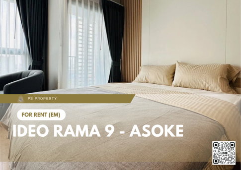 For rent 🦋IDEO Rama 9 - Asoke🦋 Beautiful room, decorated with built-ins. Fully furnished and electrical appliances, near MRT Rama 9 🚆