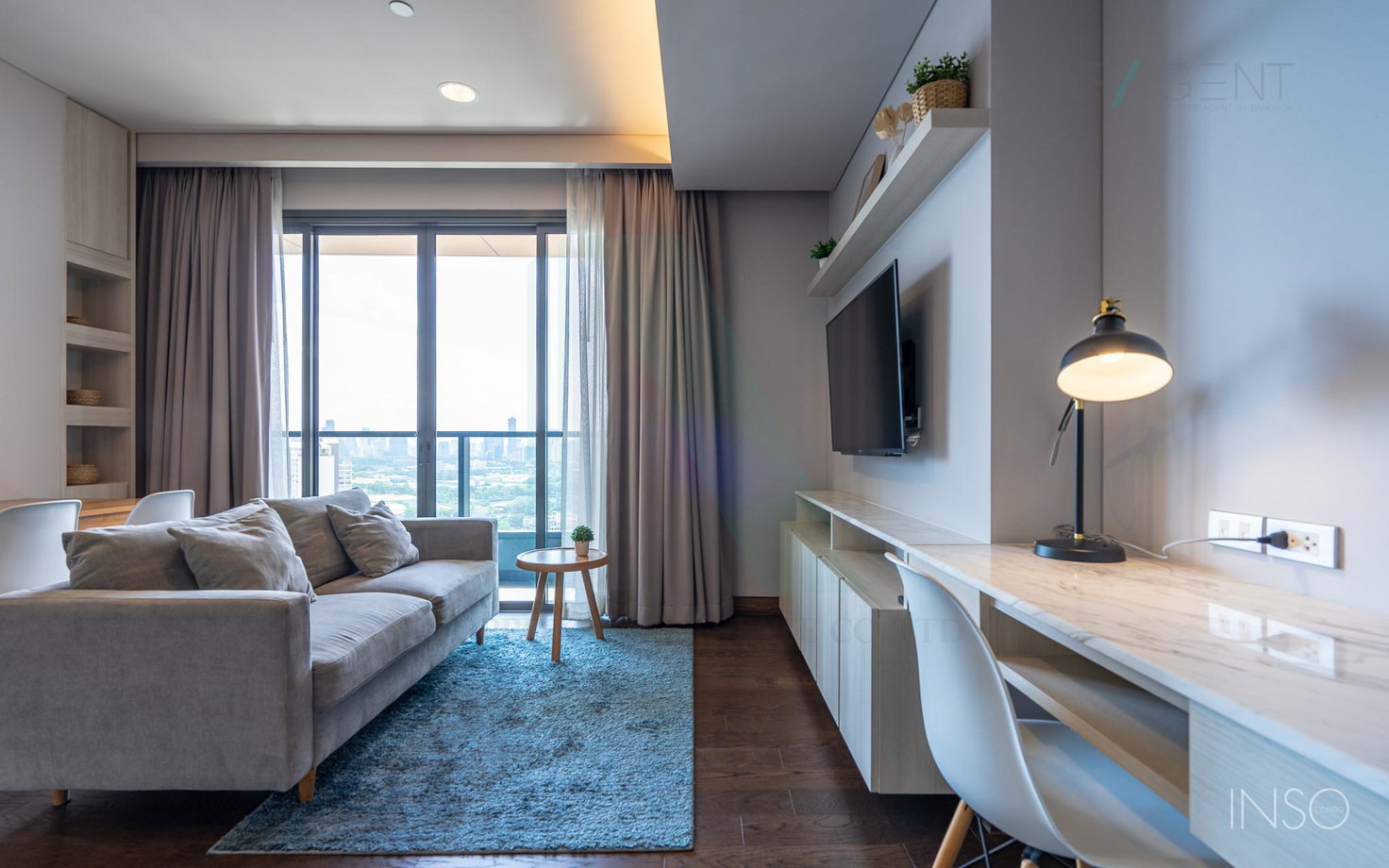 รูป 🎉Special room!🎉 ให้เช่าคอนโด เดอะ ลุมพินี 24 อาคาร 1 ชั้น 22 2 ห้องนอน ขนาด 55.00 ตรม ใกล้ รพ.เทพธารินทร์ - รูปที่ 2/8