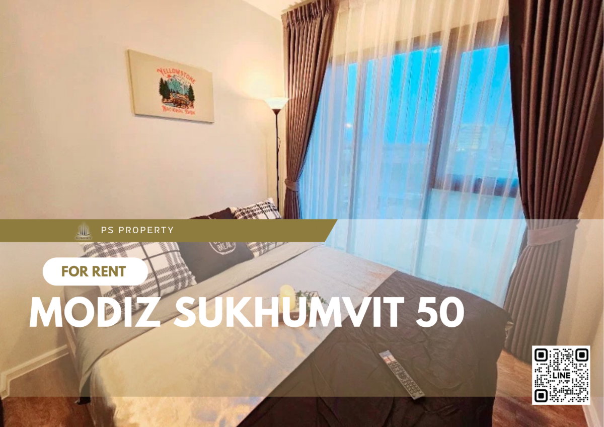 picture 🔥Modiz Sukhumvit 50🔥 Condo near BTS On Nut, beautifully decorated, fully furnished, ready to move in immediately!!!! - 1/9