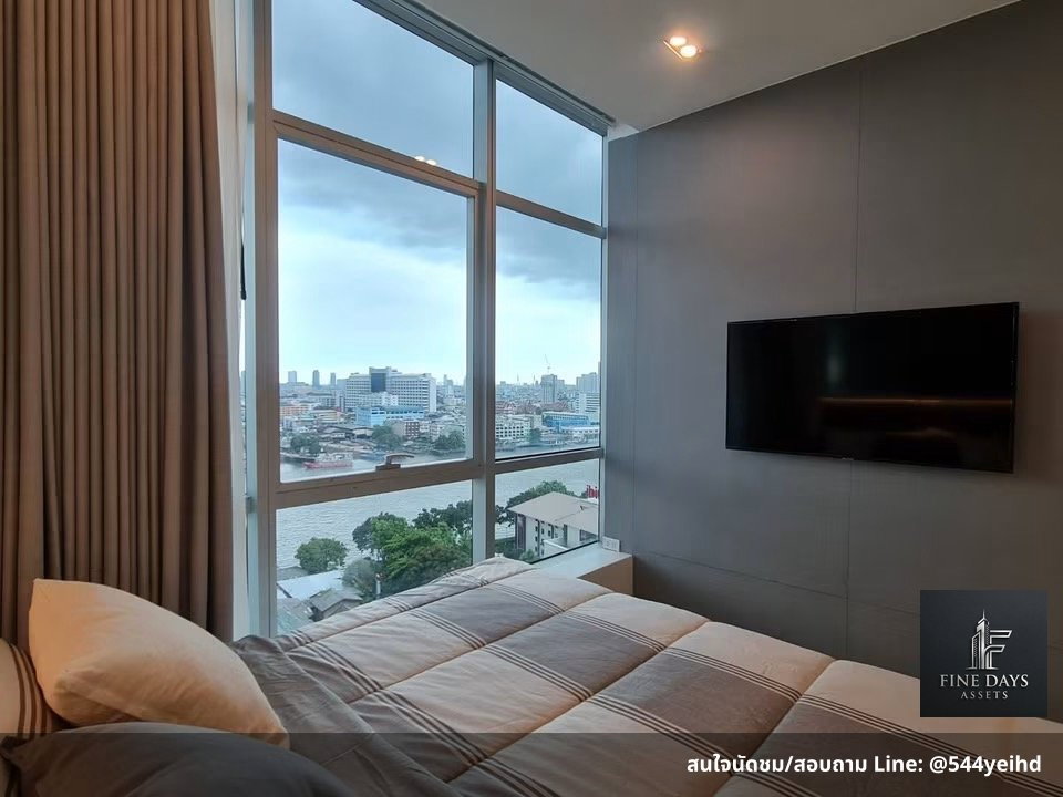 picture 🔥 FD-084081 | CORNER UNIT WITH CHAO PHRAYA RIVER VIEW  🏢 Baan Sathorn Chaophraya 🌊 Beautiful panoramic Chao Phraya River view - 5/8