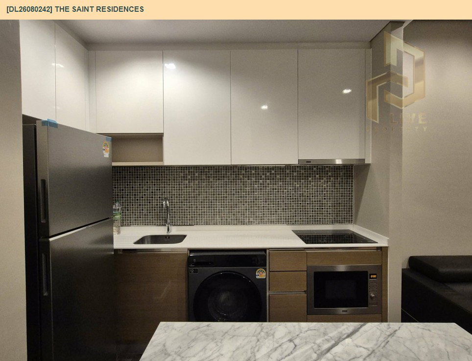 รูป DL26080242 ให้เช่าคอนโด เดอะ เซนต์ เรสซิเดนซ์ (The Saint Residences) ใกล้ MRT พหลโยธิน พร้อมเข้าอยู่ โทรด่วน 0638692663 LineID @952jdxxk - รูปที่ 4/8