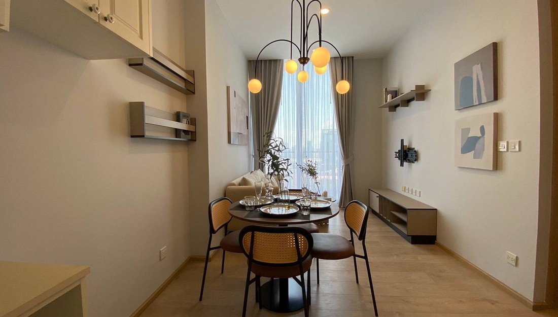 รูป Call : 097-926-4469 Condo Noble BE19 ใกล้ BTS อโศก 52.07 ตารางเมตร 2 นอน 2 น้ำ ทิศเหนือ ชั้น19 (เฉพาะชั้นนี้ มีสวนส่วนตัว) เพิ่งตกแต่งเสร็จ พร้อมอยู่ - รูปที่ 3/14
