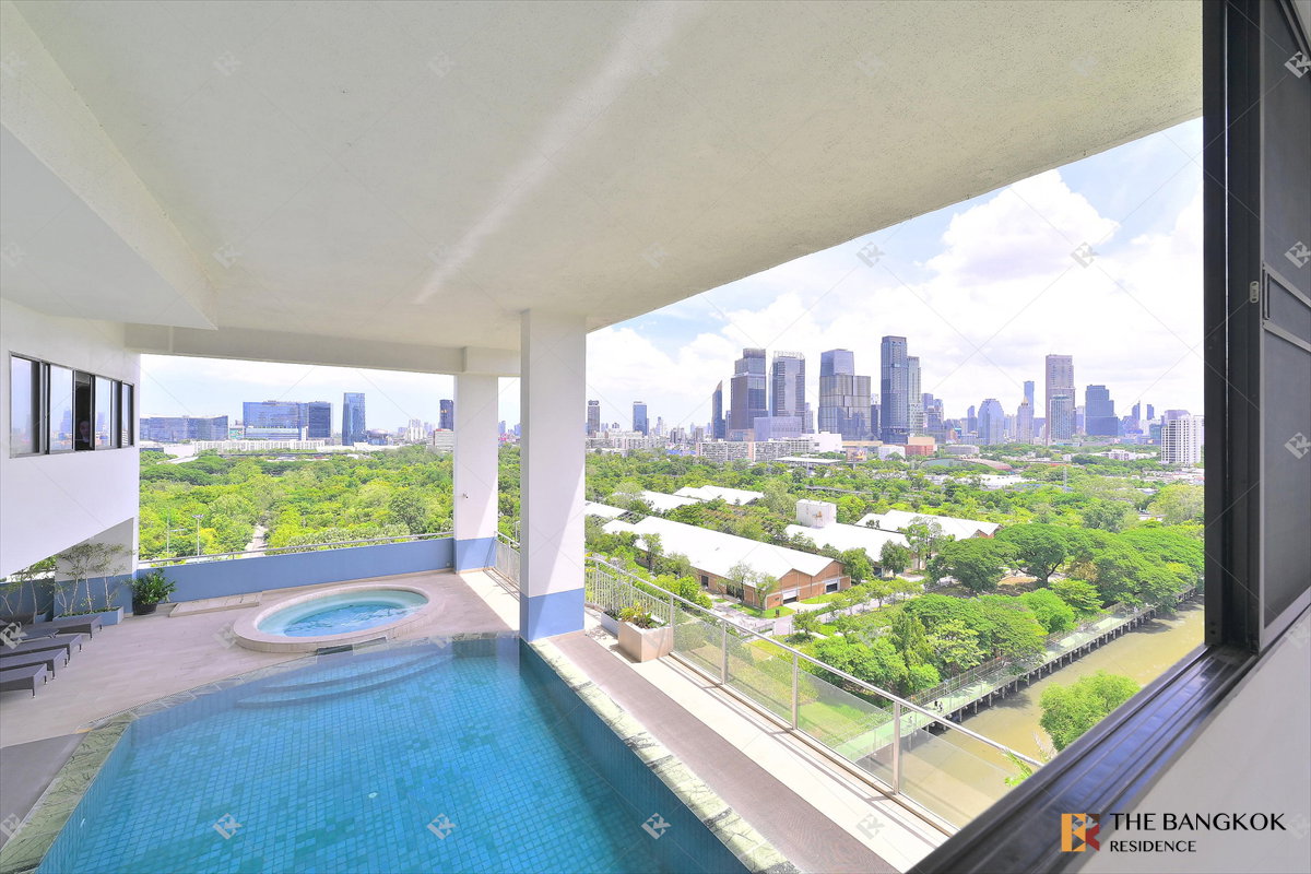 รูป 🌳 ห้องใหญ่ 91.31 sq.m.  ระเบียงหันไปทางสวนเบญจกิติ🌳 - Lake Green ใกล้ BTS นานา  - รูปที่ 3/25