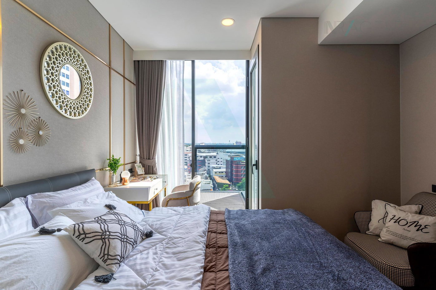 รูป 🎉Special room!🎉 ให้เช่าคอนโด ไซมิส เอ๊กซ์คลูซีพ ควีนส์ อาคาร 1 ชั้น 10 2 ห้องนอน ขนาด 75.00 ตรม ใกล้ โรงเรียนอักษรานานาชาติ - รูปที่ 4/8