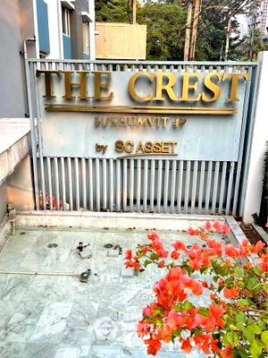 Condos for sale : Spacious 1-BR 94 Sqm At The Crest Sukhumvit 49 Near BTS Thong Lor (ID 3167997)