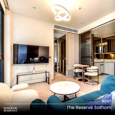 คอนโดให้เช่า : เช่าคอนโด 💎Reserve Sathorn 1นอน 49.85ตร.ม. 45k 💙 ห้องสวยครบครันพร้อมเฟอร์  ใกล้ MRT ลุมพินี 