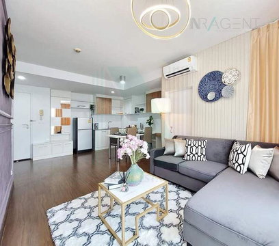 🎉 For Rent Condo THE IRIS RAMA 9 - SRINAKARIN Building F, Floor 3,1 bed room, Room size 45 sqm